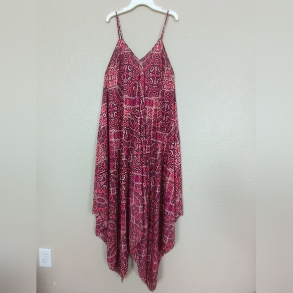 Cynthia‎ Rowley Multicolor Asymmetrical Cover Up Dress Women Sz 10 Casual Tunic - Picture 2 of 12